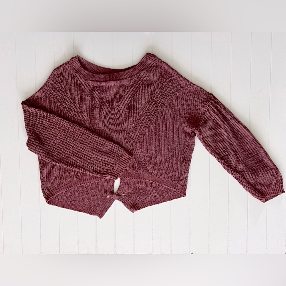 Express Criss Cross Back Chunky Sweater Size M